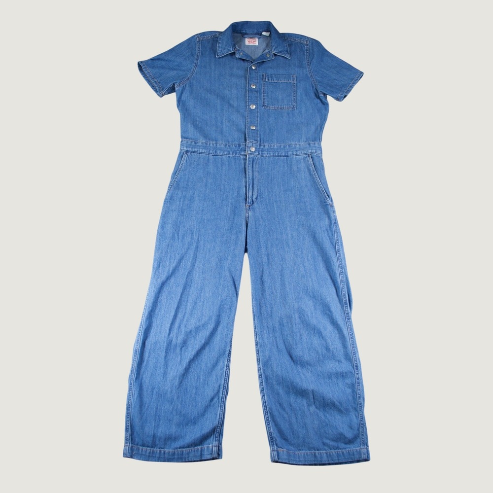 Levi's Heritage Blue Denim Boilersuit Jumpsuit M Retro Style